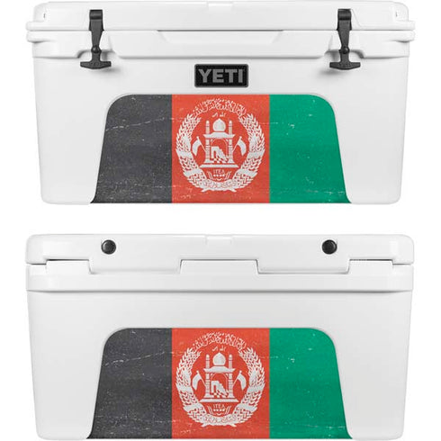 Afghanistan Flag Distressed YETI Tundra 75 Hard Cooler Skin